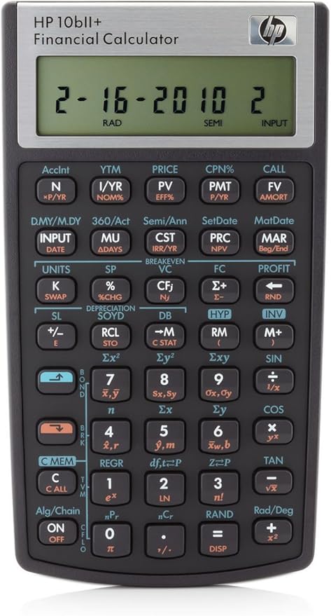 HP HP10bII+ Calculatrice financière
